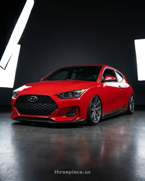 2022 Hyundai Veloster N with Niche 1PC M116 MISANO 5X114.3 19X9.5 +35 MATTE GUN METAL wheels