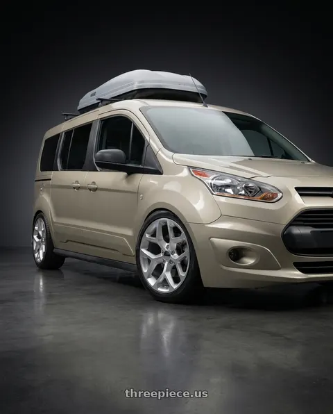 2014 Ford Transit Connect with Strada OE Replica Snowflake 6x139.7 22x9 +31 Silver Machined wheels