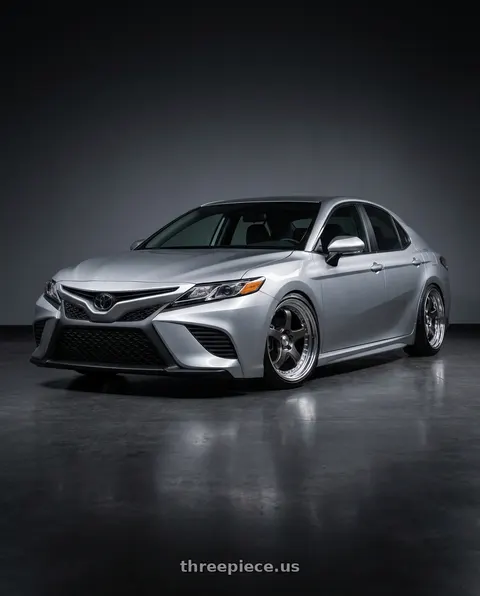 2021 Toyota Camry with Work Meister M1 3p 5x114.3 16x7+43 O Disk Matte Gunmetal wheels