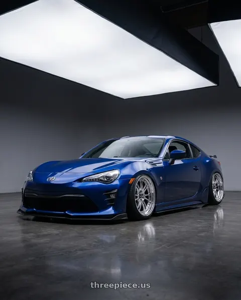 2017 Toyota 86 with ESR Wheels CS12 5x114.3 18x9.5 +35 Vacuum Chrome wheels