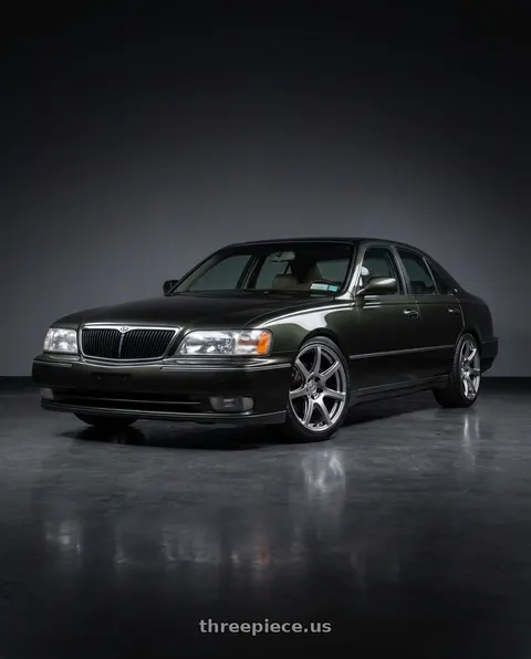 1998 INFINITI Q45 with Work Emotion T7r 5x100 18x10.5 +12 Gt Silver wheels