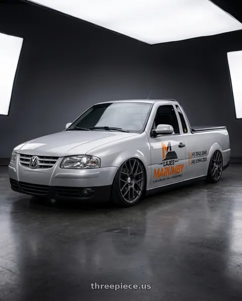 2008 Volkswagen saveiro adesivada with TSW NURBURGRING 5X114.3 17X7.5 +45 MATTE GUNMETAL wheels