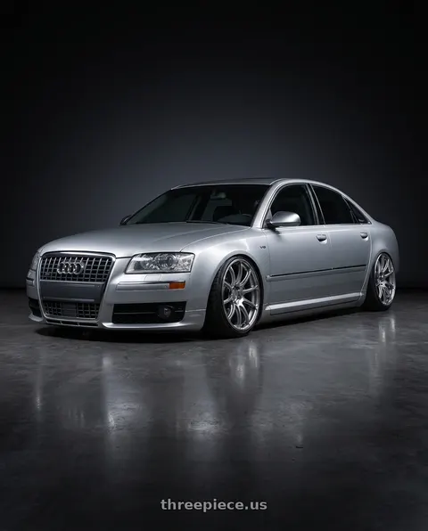 2007 Audi S8 with Advan Racing RSII 5x130 20x10.0 +40 HYPER SILVER wheels