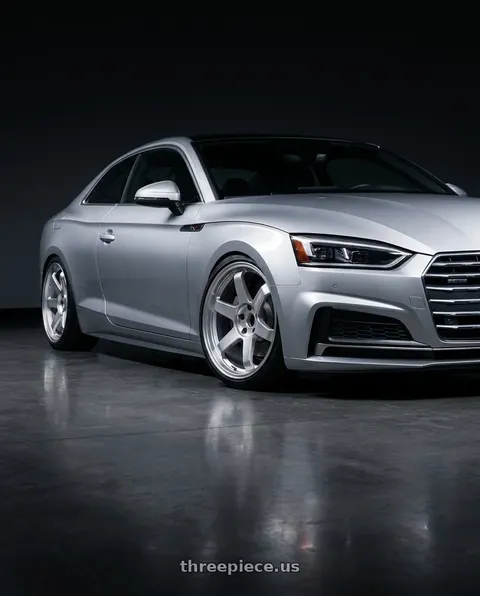 2018 Audi A5 Coupe with Volk Racing TE37 ULTRA M-SPEC 5x114.3 19x9.5 +22 DIAMOND SILVER wheels