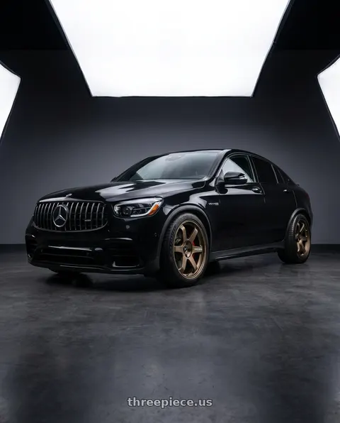 2021 mercedes glc63s with Volk Racing TE37 ULTRA M-SPEC 5x112 20x10+25 Bronze wheels