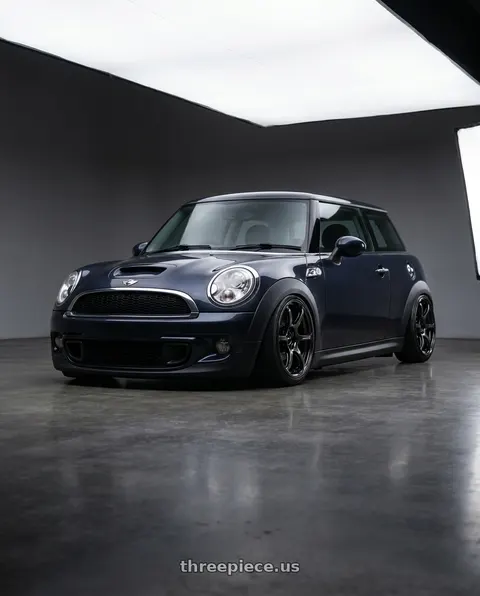 2010 Mini Cooper with Advan RGIII 4x100 17x7.0+42 Gloss Black wheels