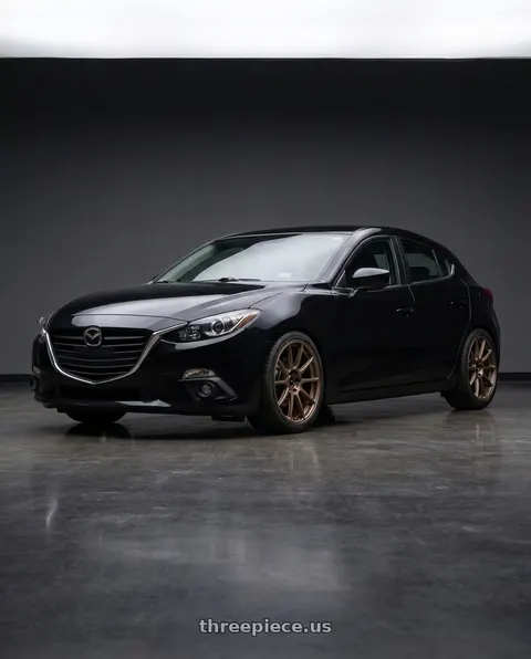 2016 Mazda 3 I Sport with Enkei Triumph 5x114.3 18x8+45 Matte Bronze wheels