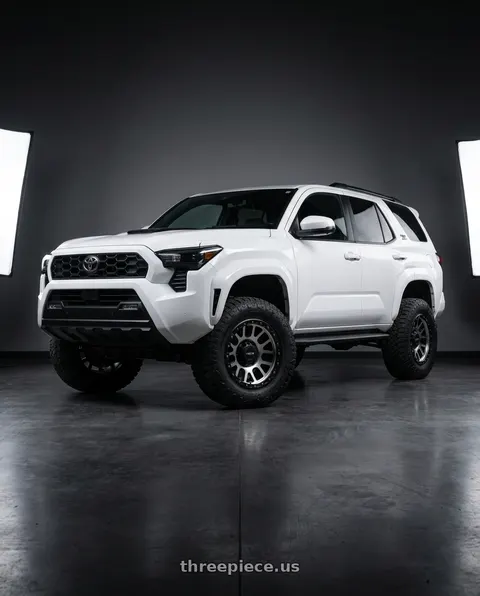 2022 Toyota 4Runner with Vision Off-Road 111 Nemesis 6x139.7 20x9+0 Matte Black Machined Face wheels