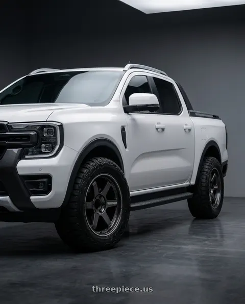 2025 Ford Ranger with Volk Racing TE37 Ultra Large PCD 6x139.7 20x8.5+45 Diamond Dark Gunmetal wheels