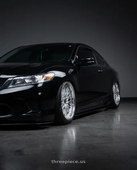 2015 Honda Accord LX-S with Work Vs-Xv 5x108 19x9.5+35 L Disk Silky Rich Silver wheels