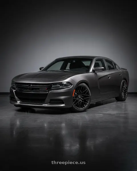 2021 Dodge Charger SXT with American Racing AR927 BARRAGE 5X115 20X9 +20 SATIN BLACK wheels