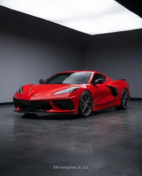 2024 Chevrolet Corvette with MRR FS6 5x120 19x8.5  +38 Carbon Flash fit Corvette C8 wheels