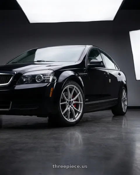 2011 Chevrolet Caprice with Advanti Racing 80S Hybris 5X120 18x8 +35 Silver with Machined Face wheels