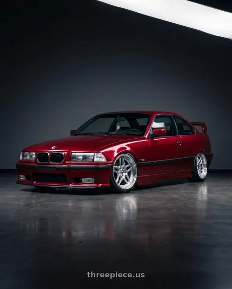 1996 BMW 328is with ESR Wheels CS SERIES CS12 5x120 18x8.5 +30 Hyper Silver wheels