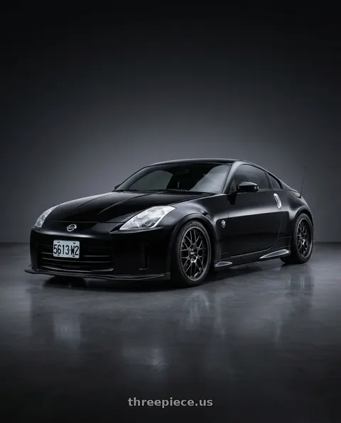 2006 Nissan 350Z with BBS RG-R 5x114.3 19x9.5+22 Diamond Black wheels