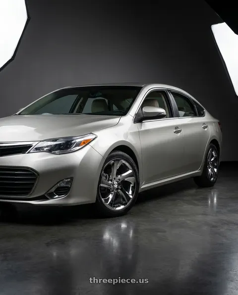 2013 Toyota Avalon with Shift Strut 5x114.3 18x8.5 +35 Chrome wheels