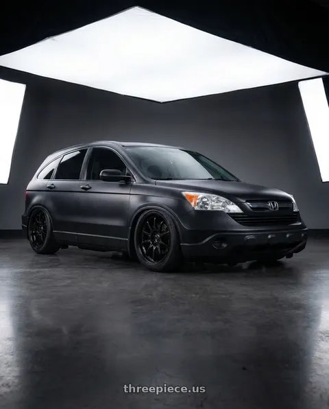 2008 Honda CR-V LX with Volk Racing CE28N-PLUS 5x114.3 18x7.5+48 Diamond Black wheels
