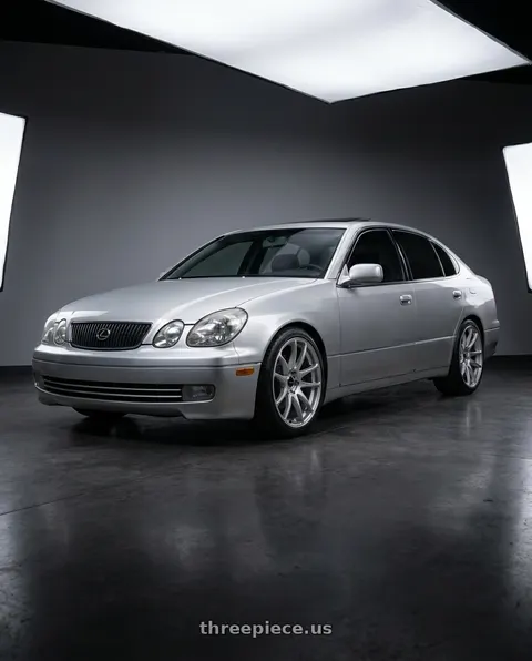 2001 Lexus GS300 with Vors TR4 5x114.3 19x9.5  +35 Silver Machine Face wheels