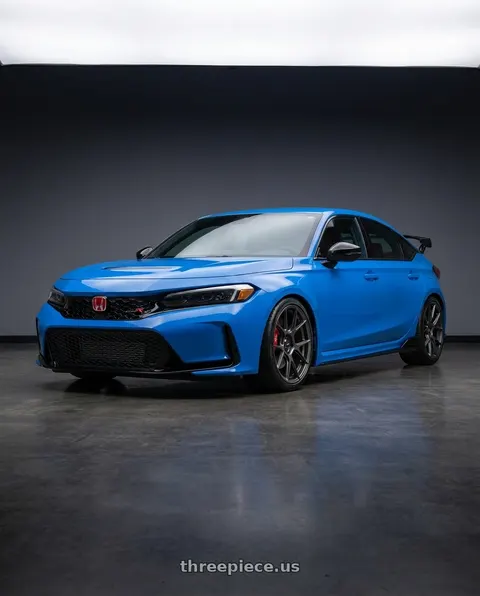 2020 Honda Civic Type R with Konig Ampliform 5x120 19x10+28 Dark Metallic Graphite wheels