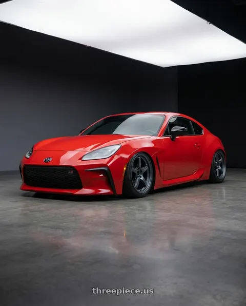 2024 Toyota GR86 with Gram Lights 57CR 5x114.3 18x10.5+12 Gunblue II wheels