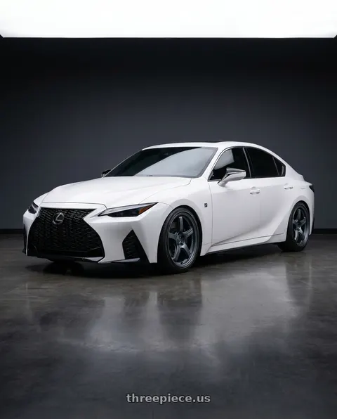 2018 Lexus IS350 F Sport with Gram Lights 57CR 5x114.3 19x8.5+45 Gunblue II wheels