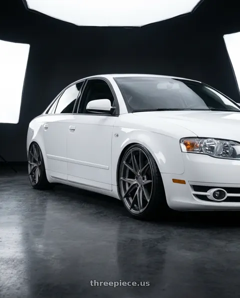 2010 Audi A4 with Niche 1PC M116 MISANO 5X112 19X8.5 +25 MATTE GUN METAL wheels