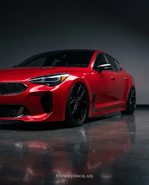 2022 Kia Stinger with VOSSEN HF-5 5X114.3 19x9.5 +40 GLOSS BLACK wheels
