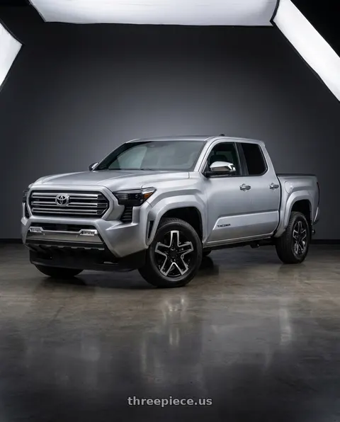 2024 Toyota Tacoma with OE Wheels CV34B 6x139.7 18x8.5+26 Gloss Black Machined with Tinted Clear wheels