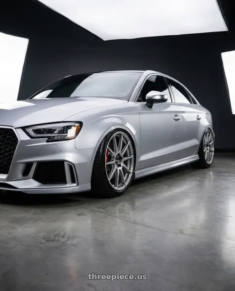 2017 Audi RS3 with BBS FS 5x112 19x9.5+45 Diamond Silver wheels