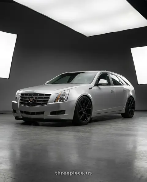 2010 Cadillac CTS with Rotiform 1PC R139 KPS 5X100 18X8.5 +35 MATTE BLACK wheels