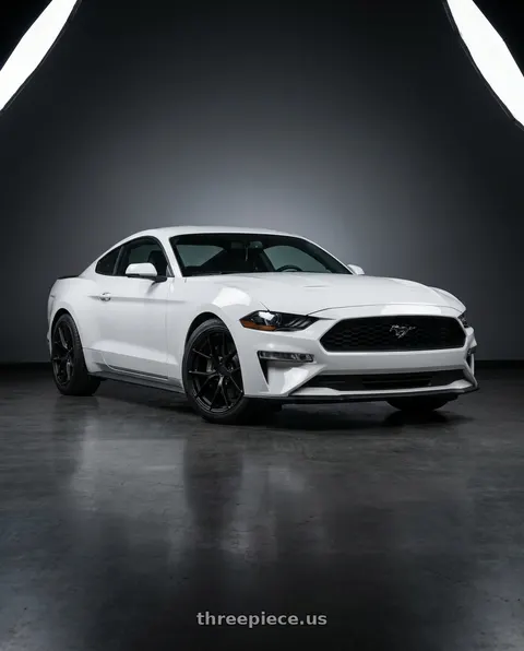 2018 Ford Mustang with Aodhan AFF7 5x114.3 19x9.5+35 Matte Black wheels