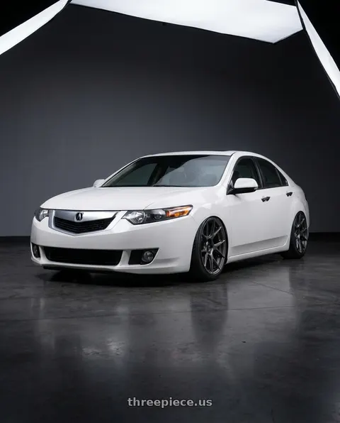 2013 Acura TSX with Konig Ampliform 5x114.3 18x8.5+45 Dark Metallic Graphite wheels