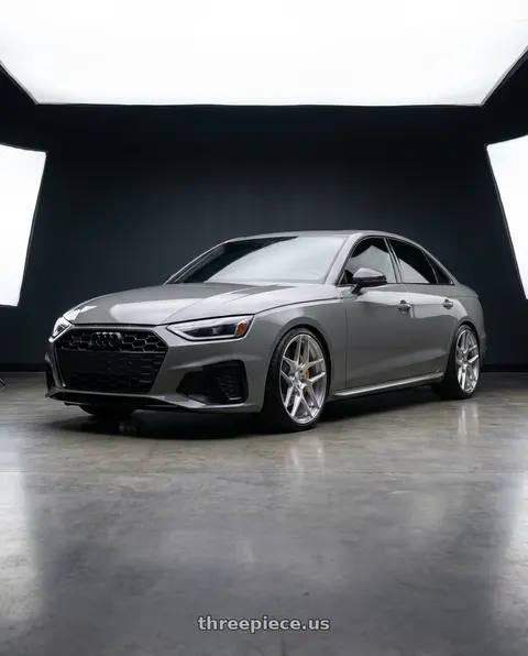 2021 Audi S4 Prestige with MRR FS1 5x112 19x10  +25 Brushed Clear wheels