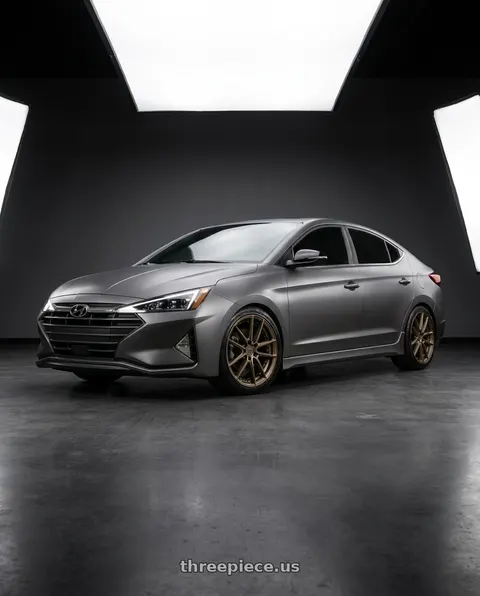 2020 Hyundai Elantra Sport with Niche 1PC M222 DFS 5X114.3 18X8 +40 MATTE BRONZE wheels