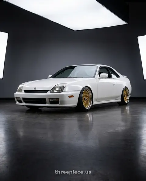 2000 Honda Prelude with SSR Formula MESH 5x114.3 19X9.5+25 HP Disk Fm Gold wheels