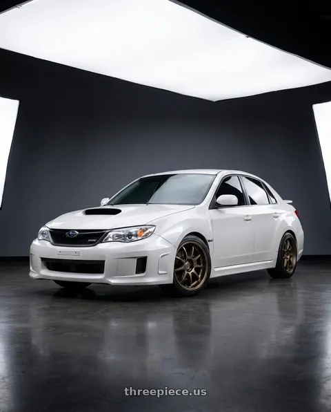 2011 subaru wrx with Work Emotion D9R wheels