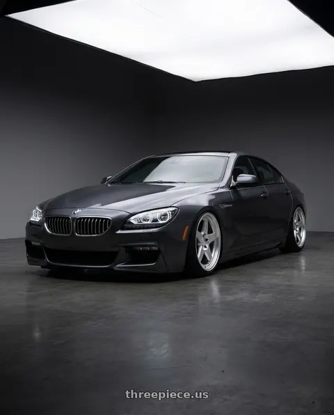 2015 BMW 640i Gran Coupe with Kansei K12H KNP 5X120 17x9 35 Hyper Silver wheels