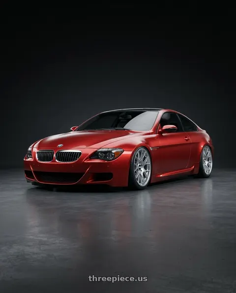 2006 BMW M6 with BBS CH-R 5x120 20x10.5 +24 Brilliant Silver Polished Rim Protector wheels