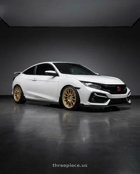 2020 Honda Civic Si with Enkei NT03+M 5x100 18x9.5+40 Gold wheels