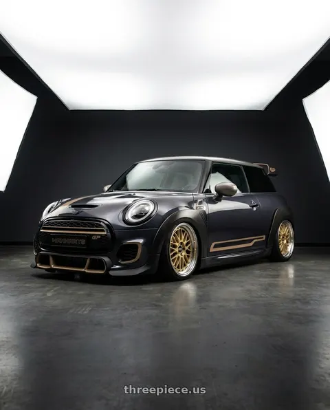 2020 Mini Cooper John Cooper Works with BBS LM 5x114.3 18x9.0+42 Gold wheels