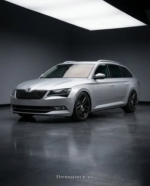 2018 Superb Combi with Niche 1PC M106 NR6 5X100/5X114.3 18X8 +40 MATTE BLACK MILLED wheels