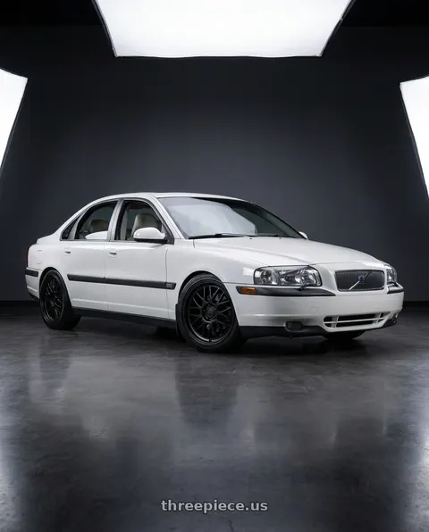 2001 Volvo S80 T6 with KATANA RACING KR06 5x108 18x8 +40 Matte Black wheels