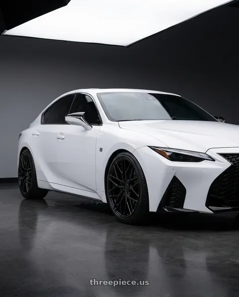 2018 Lexus IS350 F Sport with Avant Garde Wheels M520R 5X114.3 19x9.5 +40 Gloss Black wheels