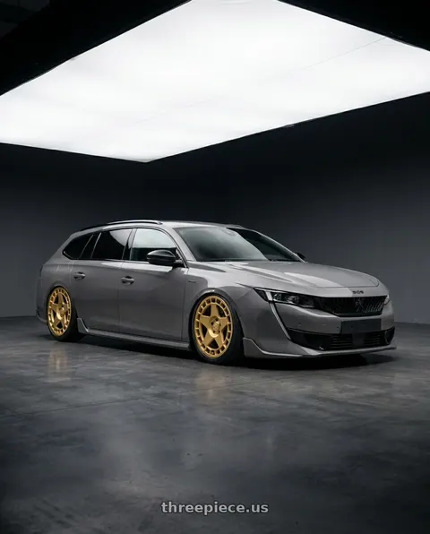 2024 Peugeot 508sw pse with fifteen52 TURBOMAC 5x108 18x8.5 +42 GOLD (GLOSS GOLD) wheels
