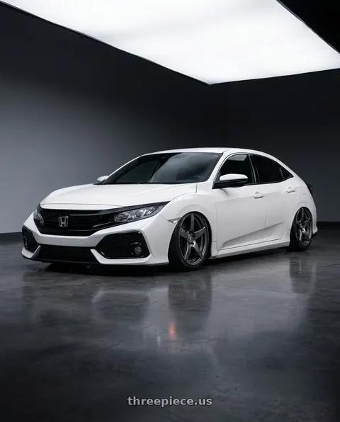 2019 Honda Civic with Forgestar CF5 5x114.3 18x10 +42 Gloss Anthracite wheels