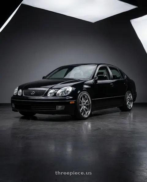 2001 Lexus GS300 with Aodhan DS02 5x114.3 18x9.5+30 Vacuum Chrome wheels