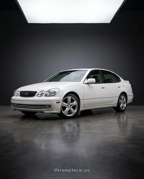 2000 Lexus GS400 with OE Wheels LX19 5x114.3 18x8+35 Gloss Hyper Silver wheels
