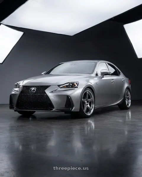 2018 Lexus IS300 F Sport with Work T5R 2P 5x105 18x9.5 +38 GT SILVER wheels
