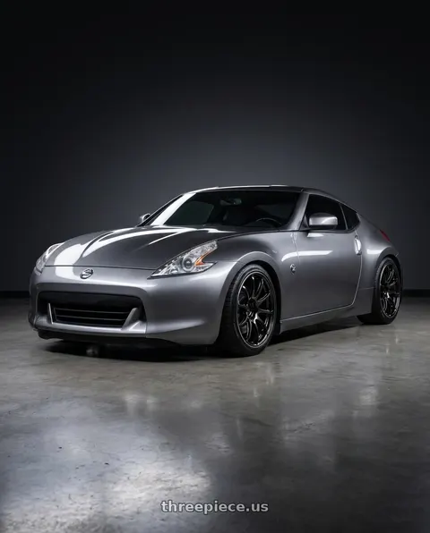 2009 Nissan 370Z with Advan Racing RSIII 5x114.3 18x10.5 +15 BLACK GUNMETALLIC & RING wheels