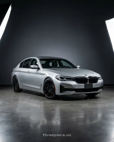 2021 BMW 530i xDrive with TSW SEBRING 5X112 19X8.5 +32 MATTE BLACK wheels